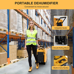 APTOOK 180 Pints Commercial Basement Dehumidifier with Pump OX-R180C APTOOK 180 Pints Commercial Basement Dehumidifier with Pump OX-R180C