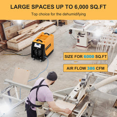 APTOOK 180 Pints Commercial Basement Dehumidifier with Pump OX-R180C APTOOK 180 Pints Commercial Basement Dehumidifier with Pump OX-R180C