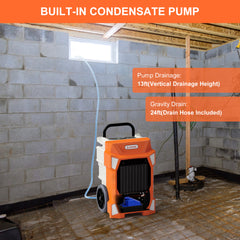 APTOOK 190 Pints Pro Commercial Dehumidifier with Pump for Basements OX-R190B APTOOK 190 Pints Pro Commercial Dehumidifier with Pump for Basements OX-R190B