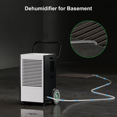 APTOOK 225 Pints 8000 Sq. Ft. Heavy Duty Industrial Dehumidifier OX-90L APTOOK 225 Pints 8000 Sq. Ft. Heavy Duty Industrial Dehumidifier OX-90L