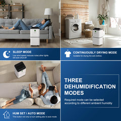 Lienuis 25 Pints 1500 Sq. Ft. Dehumidifier for Home and Basements OX-25P Lienuis 25 Pints 1500 Sq. Ft. Dehumidifier for Home and Basements OX-25P