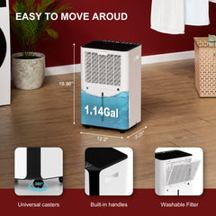 Lienuis 45 Pints 3500 Sq.Ft Intelligent Humidity Control Dehumidifiers OX-45P Lienuis 45 Pints 3500 Sq.Ft Intelligent Humidity Control Dehumidifiers OX-45P