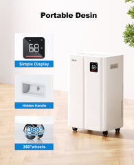 Lienuis OX-50P 50 Pints Dehumidifier for Basements Up to 4500 Sq.Ft
