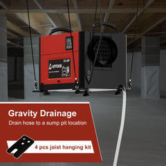 APTOOK 110 Pint Crawl Space Dehumidifier with Drain Hose OX-60PB