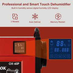 APTOOK 110 Pint Crawl Space Dehumidifier with Drain Hose OX-60PB
