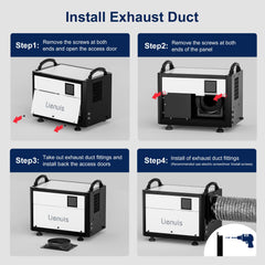 Lienuis 110 Pint Crawl Space Dehumidifier with Drain Hose OX-60PA