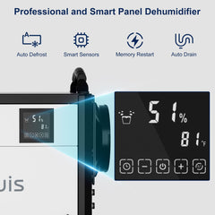 Lienuis 110 Pint Crawl Space Dehumidifier with Drain Hose OX-60PA