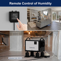 Lienuis 110 Pint Crawl Space Dehumidifier with Drain Hose OX-60PA