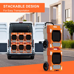 APTOOK 190 Pints Pro Commercial Dehumidifier with Pump for Basements OX-R190B