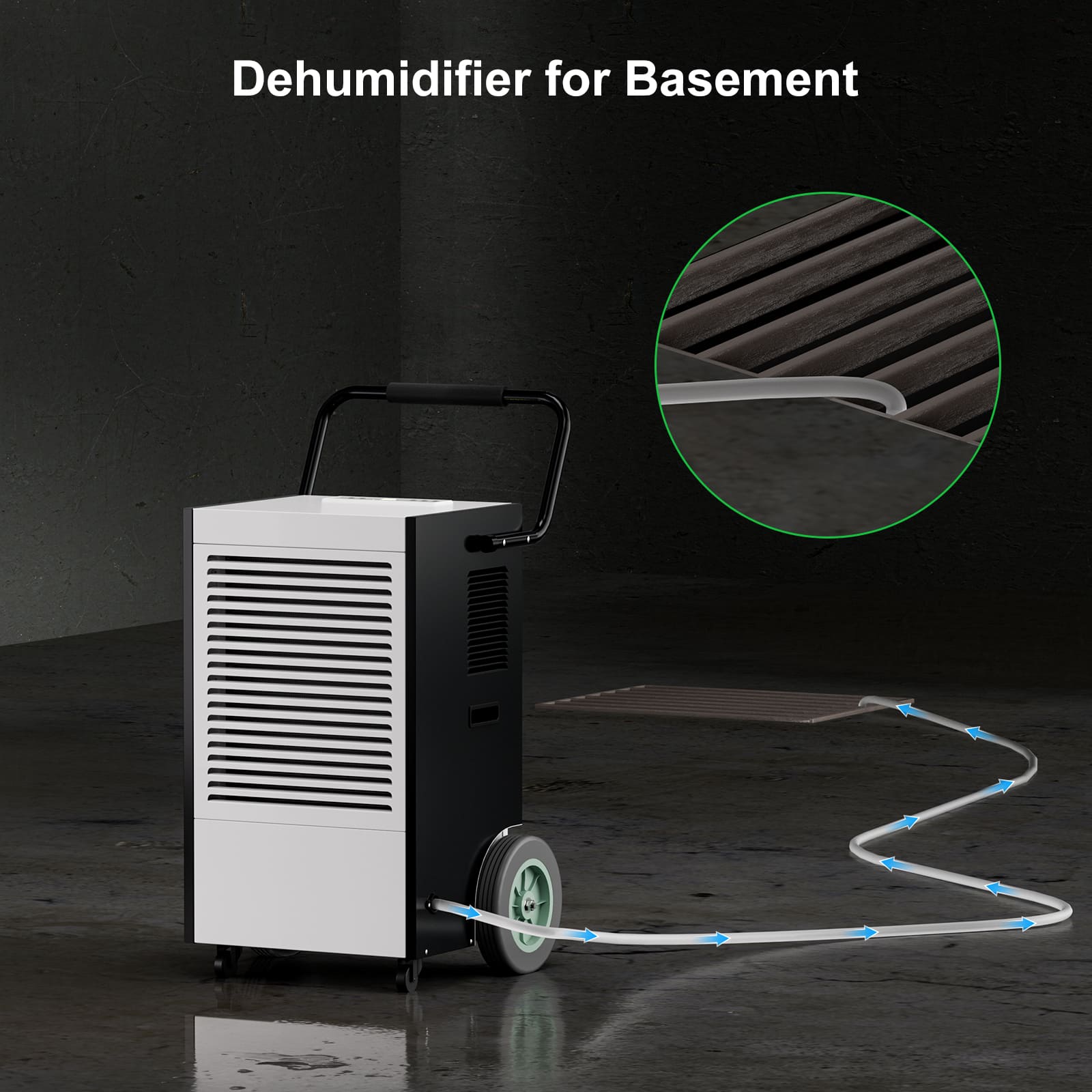 225 Pints Heavy Duty Industrial Dehumidifier for BasementAPTOOK